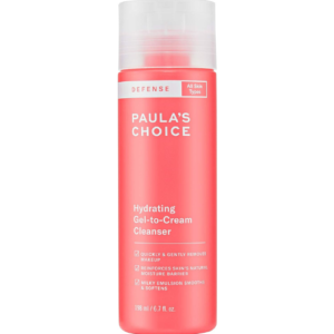 PAULA'S CHOICE Defense Hydrating Gel-to-Cream Facial Cleanser with Green Tea, Licorice, Aloe & Soy for All Skin Types, 6.7oz