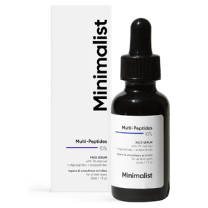 Minimalist Multi Peptides Serum for Anti Aging & Collagen Boosting | Face Serum with 7% Matrixyl 3000 & 3% Bio-Placenta for Firmer Younger Looking Skin | 30ml