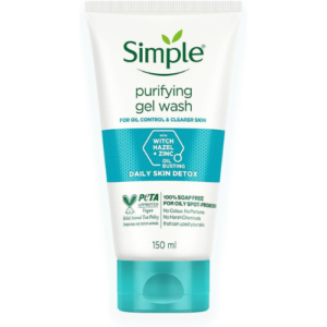 Simple Daily Skin Detox Purifying Facial Wash, 150ml