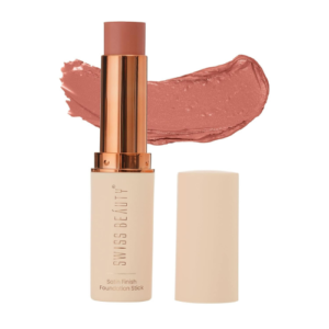 Swiss Beauty Satin Finish Panstick Foundation to Conceal & Cover, Buildable Coverage | Stick Foundation with Creamy Formula | For All Skin Types | Shade- Orange, 7gm