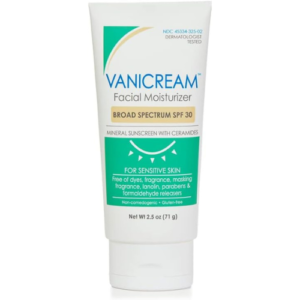 Vanicream Facial Moisturizer with SPF 30-2.5 fl oz - Formulated Without Common Irritants for Those with Sensitive Skin