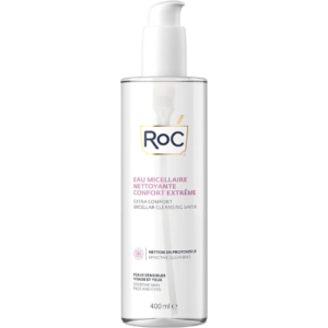 Roc Extra Comfort Micellar Cleansing Water Sensitive Skin, Face And Eyes Effective Minimises Allergy Risks 400 Ml