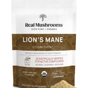 Visit the Real Mushrooms Store Lions Mane Extract Powder for Shakes, Smoothies, Coffee and Tea - 60g