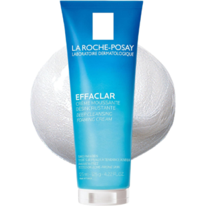 La Roche-Posay Effaclar Deep Cleansing Foaming Facial Cleanser, Cream Cleanser for Sensitive Skin, Daily Face Wash for Oily Skin and Acne Prone Skin to Minimize Look of Pores