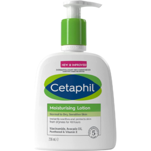 Cetaphil Moisturizing Lotion, Face & Body Moisturizer for Men & Women, Normal to Dry Sensitive Skin, Unscented, 236ml