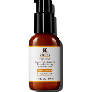 Kiehl's Powerful-Strength 12.5% Vitamin C Serum, Line-Reducing Concentrate for Face, Boosts Radiance & Firmness, Smooths & Plumps Skin, with Hyaluronic Acid, Dermatologist-Tested - 1.7 fl oz