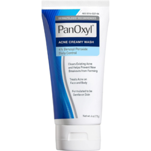 PanOxyl - 4 acne cream wash 4% Benzoyl Peroxide 6 Oz
