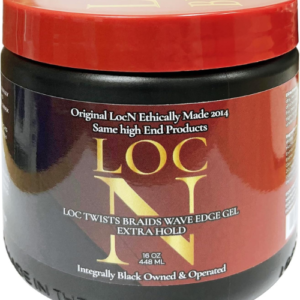LOC N GEL LOC Twists Braids Wave Edge Gel 16 OZ. -Extra Hold-