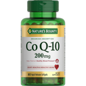 Nature's Bounty CoQ10, Dietary Supplement, Supports Heart Health, 200mg, 80 Softgels