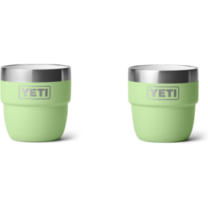 YETI Rambler 4 oz Stackable Cup, Stainless Steel, Vacuum Insulated Espresso/Coffee Cup, 2 Pack, Key Lime