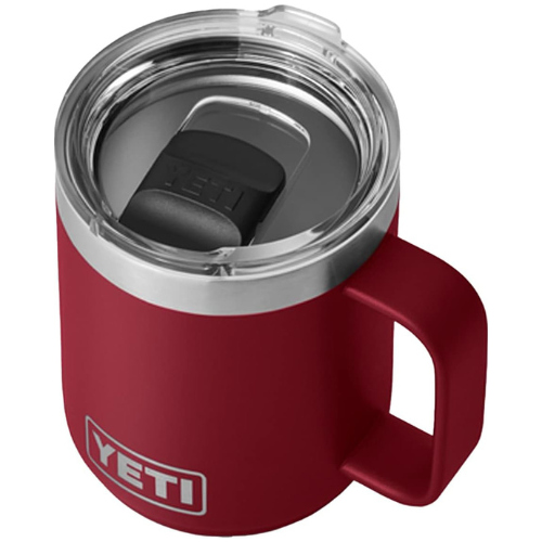 YETI Rambler 10 oz Stackable Mug, Stainless Steel, Vacuum Insulated with MagSlider Lid, Harvest Red