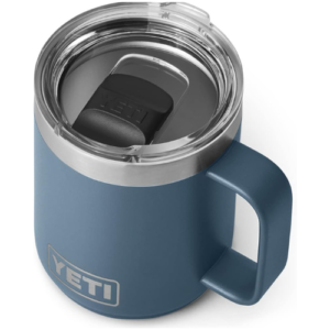 YETI Rambler 10 oz Stackable Mug, Vacuum Insulated, Stainless Steel with MagSlider Lid, Nordic Blue