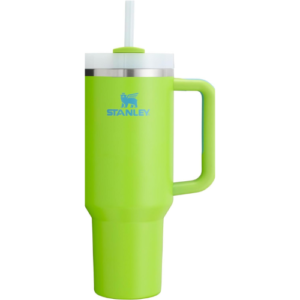 Stanley Quencher H2.0 FlowState Stainless Steel Vacuum Insulated Tumbler with Lid and Straw for Water, Iced Tea or Coffee, Smoothie and More, Bright Lime, 40 oz