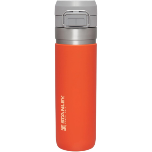 Stanley Quick Flip GO Water Bottle 24 OZ | Push Button Lid | Leakproof & Packable for Travel & Sports | Insulated Stainless Steel | BPA-Free | Tigerlily