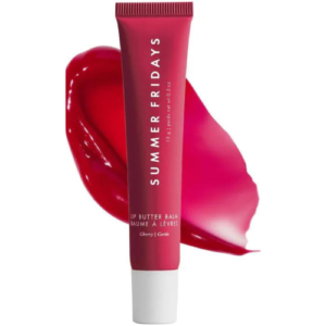 Summer Fridays Lip Butter Balm - Conditioning Lip Mask and Lip Balm for Instant Moisture, Shine and Hydration - Sheer-Tinted, Soothing Lip Care - Cherry (.5 Oz)