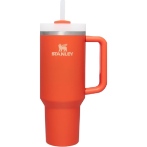 Stanley Quencher H2.0 FlowState Stainless Steel Vacuum Insulated Tumbler with Lid and Straw for Water, Iced Tea or Coffee, Smoothie and More, Tigerlily, 40 oz