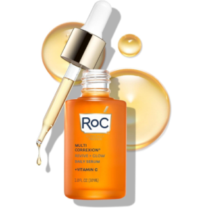 Roc Multi Correxion Revive + Glow Vitamin C Serum, Daily Anti-Aging Wrinkle And Skin Tone Skin Care Treatment, Stocking Stuffer, 1 Fluid Ounce, 1 Fl Oz (Pack of 1)