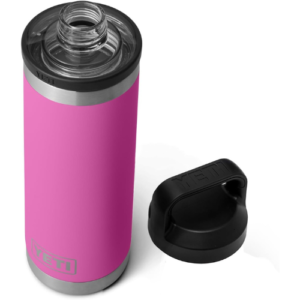 YETI Rambler 18 oz Bottle, Vacuum Insulated, Stainless Steel with Chug Cap, Wildflower Fuchsia