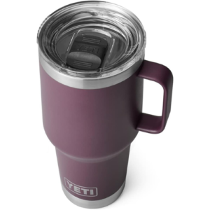 Yeti Rambler 30 oz Travel Mug, Stainless Steel, Vacuum Insulated with Stronghold Lid, Nordic Purple