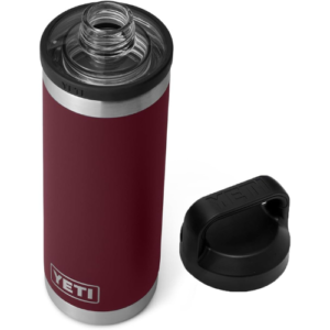 YETI Rambler 18 oz Bottle, Vacuum Insulated, Stainless Steel with Chug Cap, Wild Vine Red