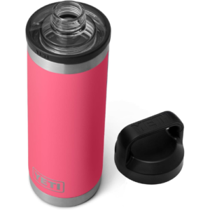 YETI Rambler 18 oz Bottle, Vacuum Insulated, Stainless Steel with Chug Cap, Tropical Pink
