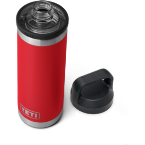 YETI Rambler 18 oz Bottle, Vacuum Insulated, Stainless Steel with Chug Cap, Rescue Red