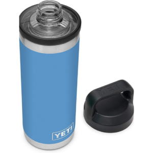 YETI Rambler 18 oz Bottle, Vacuum Insulated, Stainless Steel with Chug Cap, Pacific Blue
