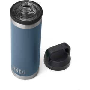 YETI Rambler 18 oz Bottle, Vacuum Insulated, Stainless Steel with Chug Cap, Nordic Blue