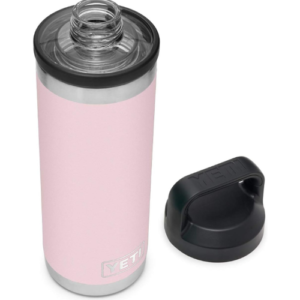 YETI Rambler 18 oz Bottle, Vacuum Insulated, Stainless Steel with Chug Cap, Ice Pink