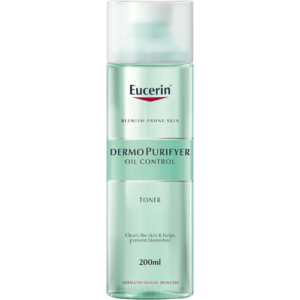 Eucerin DermoPurifyer Oil Control Facial Toner for Blemish & Acne-Prone Skin with Lactic Acid, Unclogs Pores, Prepares for Skin Care Products, Provides Intensive Cleansing, 200ml