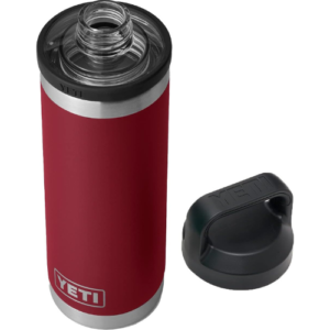 YETI Rambler 18 oz Bottle, Vacuum Insulated, Stainless Steel with Chug Cap, Harvest Red
