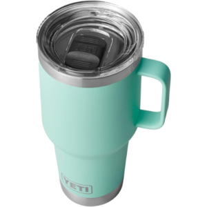 YETI Rambler 30 oz Travel Mug, Stainless Steel, Vacuum Insulated with Stronghold Lid, Seafoam