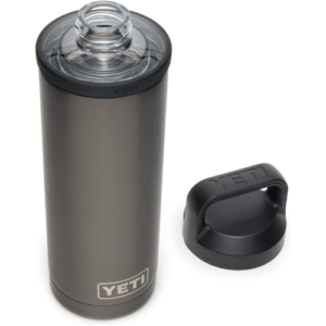 YETI Rambler 18 oz Bottle, Vacuum Insulated, Stainless Steel with Chug Cap, Graphite