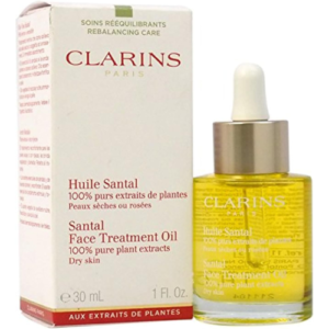 Clarins Dry Skin Santal Face Treatment Oil for Unisex, 1 Ounce