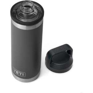 YETI Rambler 18 oz Bottle, Vacuum Insulated, Stainless Steel with Chug Cap, Charcoal