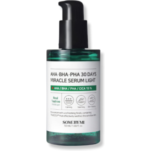 Some By Mi Aha Bha Pha 30 Days Miracle Serum | Made From Tea Tree Leaf Water For Sensitive Skin | Daily Facial Serum For Sebum, Blemish Care & Remove Dead Cells | 1.69Oz, 50Ml