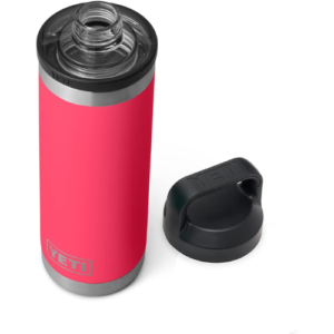 YETI Rambler 18 oz Bottle, Vacuum Insulated, Stainless Steel with Chug Cap, Bimini Pink