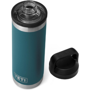 YETI Rambler 18 oz Bottle, Vacuum Insulated, Stainless Steel with Chug Cap, Agave Teal