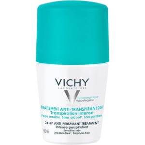 Vichy 48 Hour Anti-Perspirant Treatment Roll-On for Sensitive Skin, 50 ml