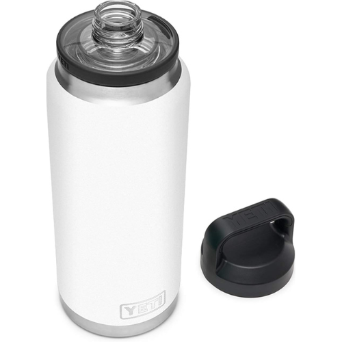 YETI Rambler 36 oz Bottle, Vacuum Insulated, Stainless Steel with Chug Cap, White