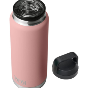 YETI Rambler 36 oz Bottle, Vacuum Insulated, Stainless Steel with Chug Cap, Sandstone Pink