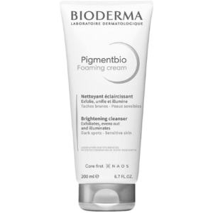 BioDerma Pigmentbio Foaming Cream Brightening Exfoliating Cleanser, 200 ml