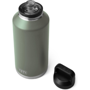 YETI Rambler 64 oz Bottle, Vacuum Insulated, Stainless Steel with Chug Cap, Camp Green