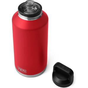 YETI Rambler 64 oz Bottle, Vacuum Insulated, Stainless Steel with Chug Cap, Rescue Red