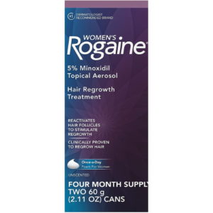 Rogaine Women's 5% Minoxidil Unscented Foam,