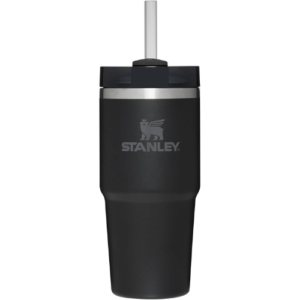 Stanley Quencher H2.0 FlowState Stainless Steel Vacuum Insulated Tumbler with Lid and Straw for Water, Iced Tea or Coffee, Smoothie and More, Black, 14 oz