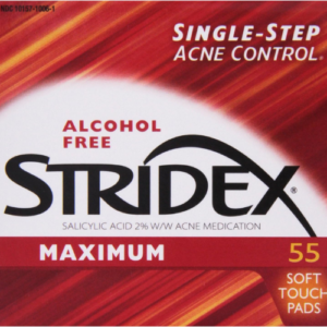 Stridex Daily Care Pads Maximum Strength, 55 Each