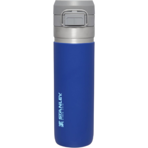 Stanley Quick Flip GO Water Bottle 24 OZ | Push Button Lid | Leakproof & Packable for Travel & Sports | Insulated Stainless Steel | BPA-Free | Lapis