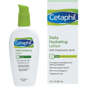 Cetaphil Daily Hydrating Lotion with Hyaluronic Acid, 3 Fluid Ounce