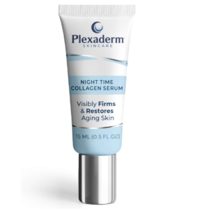 Plexaderm 15 mL Night Time Collagen Serum for Firmer, Fuller, more Youthful Looking Skin, Anti-Aging Collagen & Peptide Serum for Women & Men, Paraben-Free, Developed in the USA